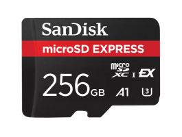 Sandisk MicroSDXC Express 256GB (V30 / U3 / UHS-I / Cl.10 / R650MB/s/W210MB/s) memóriakártya (226786)